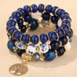 DIEZI Ethnic Bohemian Multicolor Crystal Beads Strand Bracelets Women Men Heart Tree Of Life Charm Bracelet Pulseira Feminina