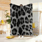 Fashion Animal Print Throw Lightweight 240g Flannel Blanket Soft Skin-friendly for Summer Cooling