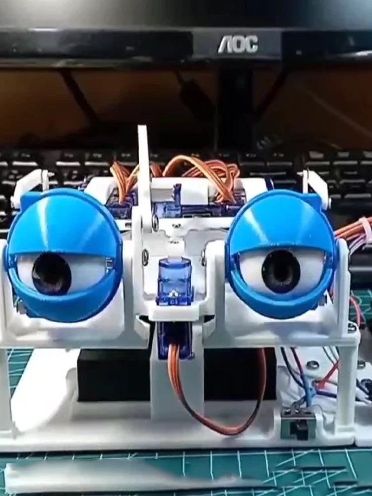 ESP32 APP Control & Joystick Control SG90 Robotic Eye for Arduino, 3D Printed DIY Programmable Robot Kit