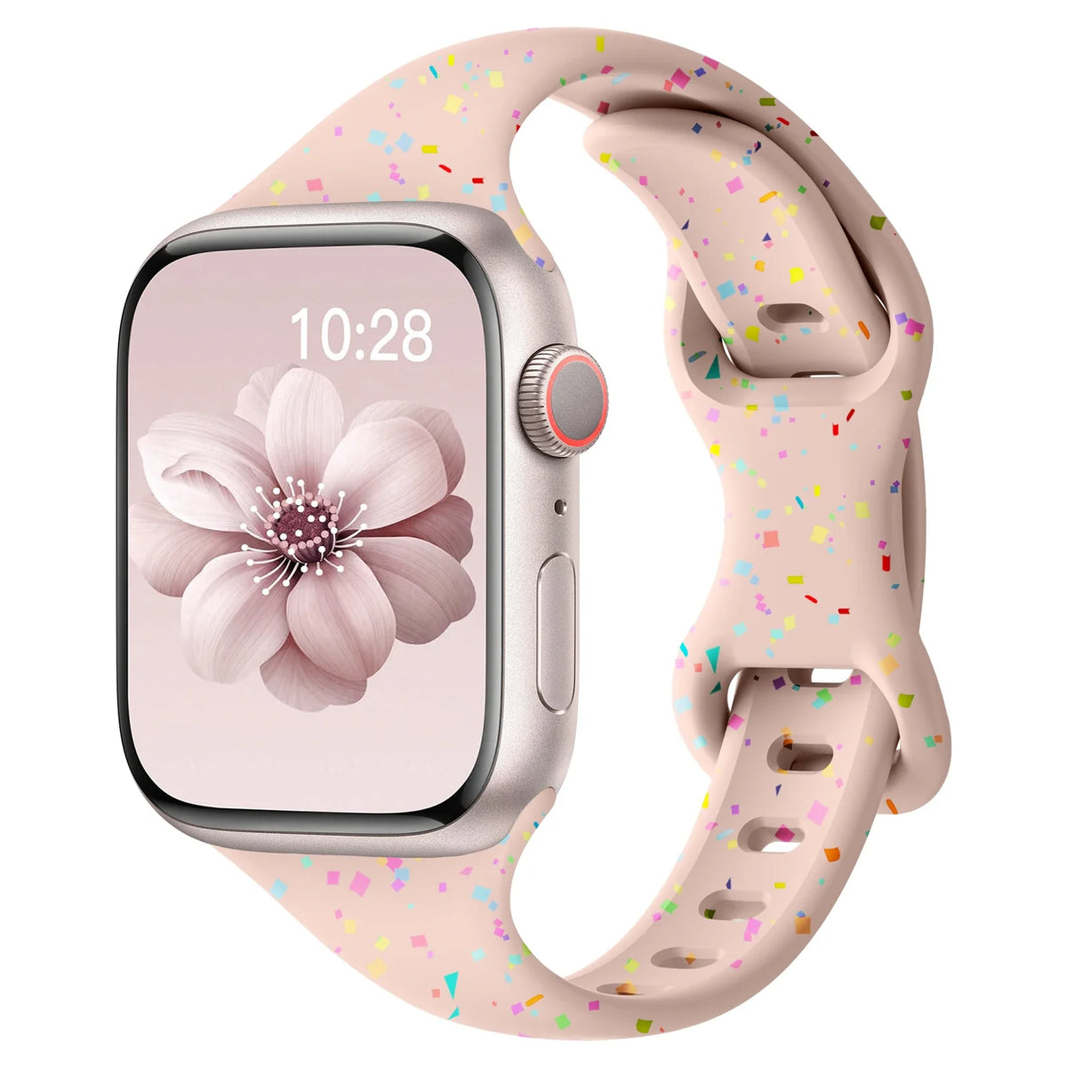 Apple Watch Slim Confetti Speckle Silicone Band