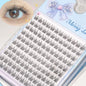 Easy Self Application Fish Tail Manga Cat Eye Lashes 120Pcs Fluffy Natural Long Reusable DIY Starter Makeup Lashes