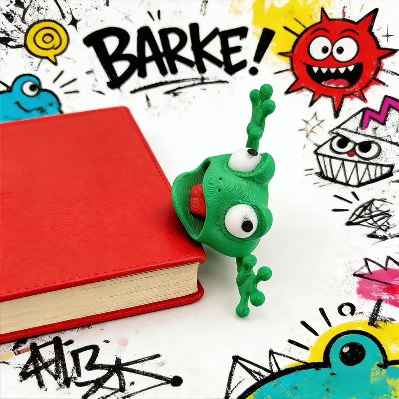3D Printed 3D Flattened Frog Bookmarks, Office Supplies, Book Accessories,Stationery Bookmarks,Essential for Reading Enthusiasts