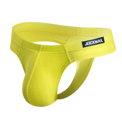 Sexy Men Underwear Panochas Jockstrap T-Back Thongs Cueca Gay Tangas Mens Bikini Brief Nylon Fast Dry As Underwear or Swimwear