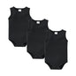 Kavkas 3 Pcs Summer Unisex Baby Vest Bodysuit 100% Cotton Sleeveless Newborn Solid Clothes 0-24 Months Clothing