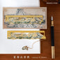 Chaoyu Ancient Style Famous Paintings Metal Bookmark Classical Chinese Style Book Page Clip Ruler High-End Exquisite Cultural and Creative Gift Practical