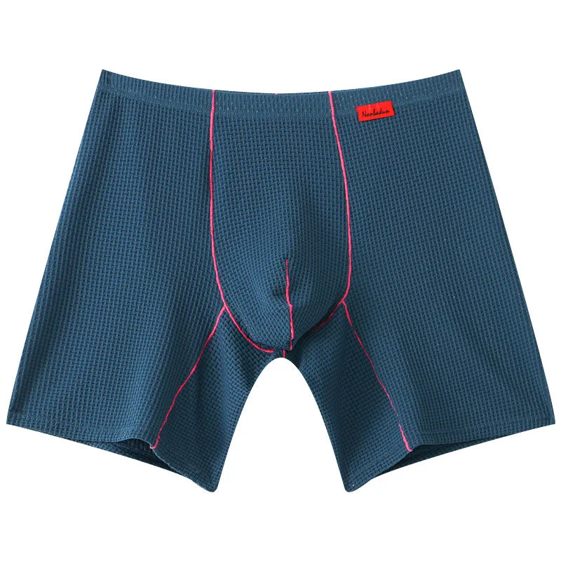 Mens Long Legs Boxer Briefs Breathable Pouch Trunks Casual Underwear Men Stretch Shorts