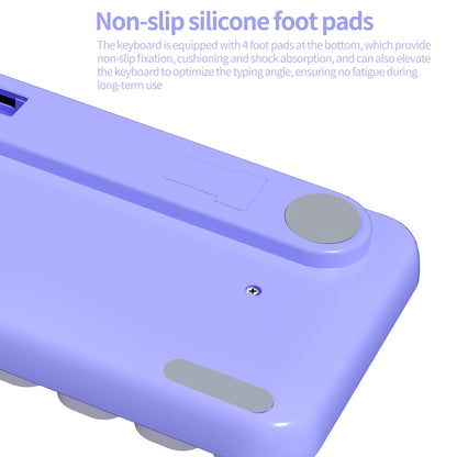 MOFii Idol Wireless Keyboard Mouse Combo, Macaron Gradient, Quiet Compact Portable Set for Laptop/Desktop Office