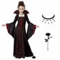 Kids Vampire Costume Gothic Halloween Dress with Accessories