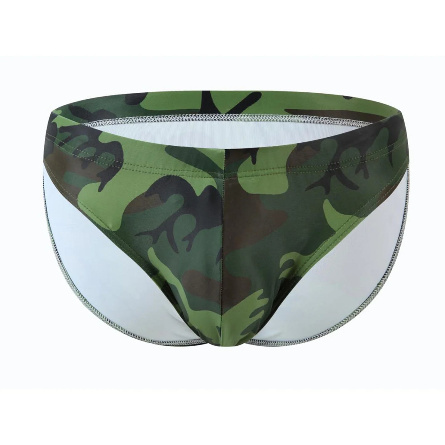 Swimsuit Men Swim Briefs Sexy Swimwear Bikini Leopard Beachwear Pool Party Sunbathing Low Rise Underwear Slips hombre Elastic