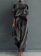 Autumn Winter Fashion High Collar Gold Velvet Long Sleeve Women's Suit