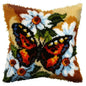 Knot Pillow Package Latch Hook Kit Cushion Pillowcase Kussen Set For Needlework DIY Butterfly Flower Plant Series Latch Hook Kit