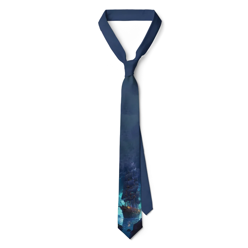 Newly Designed Cartoon Necktie 3D Printing Harajuku Fashion Kawaii Unisex Tie 8CM Slim Dating Wedding Party Tie Cosplay