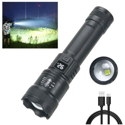 High Power LED Tactical Flashlight with USB Charge