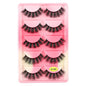 SHIDISHANGPIN 3/5/16 Pairs Natural Long False Eyelashes Dramatic Fluffy 3D Mink Lashes Wispy Wholesale Eye Lashes Thick Cils
