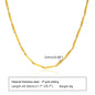 Fashion Jewelry New In Melon Seed Chain Necklace,Gold Color Stainless Steel Full Gloss S Shape Chain Pendant Necklaces