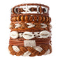 Vintage Ethnic Style Woven Leather Bracelet For Men Bohemian Cross Butterfly Life Tree Leather Bracelets Gifts For Friend