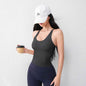 Women's U-Neck Yoga Vest with Chest Pad