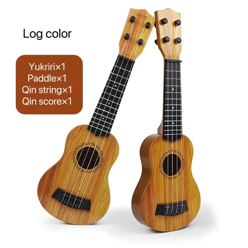 35cm Children Guitar Toy - Elementary Musical Instrument with Paddles, Yukrili Simulation Music Toy