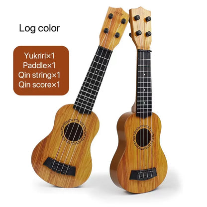 35cm Children Guitar Toy - Elementary Musical Instrument with Paddles, Yukrili Simulation Music Toy