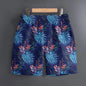 Men's Hawaiian 3D Plant Summer Pattern Beach Shorts Quick Dry Outdoor Casual Sports Shorts Fashion Men's Shorts