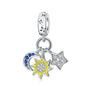 925 Sterling Silver Fashion Bee Honey Jar Sunflower Autumn Series