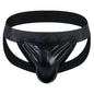 Men PU Faux Leather Jockstrap Harness Men Bondage Fetish Gay Hombre Stage Nighclubwear Sexual Underwear Removable Penis Pouch