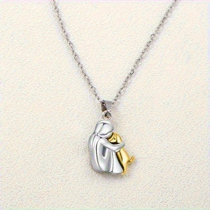 Cute Girl Puppy Pendants Necklaces Fashion Simple Personalized Alloy Women and Dog Necklace Animal Pet Jewelry Accessories Gifts