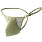 Sexy Men's Underwear Ice Silk Mesh Pouch Thin See-Through Underpants Jockstrap T Pants Elastic Waist Adjustable Thong