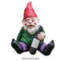 Creative Garden Statue Middle Finger White Beard Dwarf Ornament Courtyard Dwarf Suitable for Home Courtyard Garden Decoration