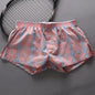 SEOBEAN MENS SEXY COTTON SHORTS HOME COMFORT CHECKERED FIT TRUNKS