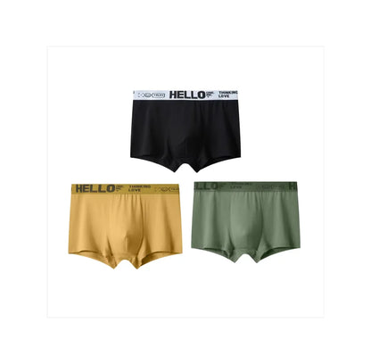 Hello Men's Breathable Antibacterial Boxer Shorts