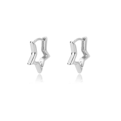 Luxury Star Pendientes Earrings For Women Girl Stainless Steel Minimalist Hoop Piercing 2025 New In y2k Jewelry aretes de mujer