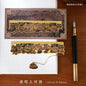 Chaoyu Ancient Style Famous Paintings Metal Bookmark Classical Chinese Style Book Page Clip Ruler High-End Exquisite Cultural and Creative Gift Practical
