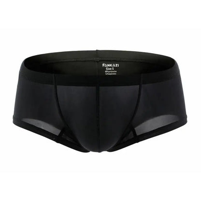 Men's Boxers Low-rise Ice Silk Underpants Men Small Boxer Shorts Sexy Underwear Men Panties Boxer Briefs