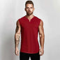 Cotton V-neck Gym Tank Top for Men