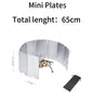 8/10/12/14/16plates Stove Windscreen Aluminum Alloy Stove Wind Shield