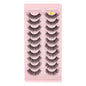 SHIDISHANGPIN 3/5/16 Pairs Natural Long False Eyelashes Dramatic Fluffy 3D Mink Lashes Wispy Wholesale Eye Lashes Thick Cils