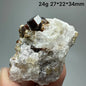 Natural Dark Brown Andradite Garnet Cluster Raw Crystal Mineral Specimen Calcite Matrix Healing Stone Home Decoration