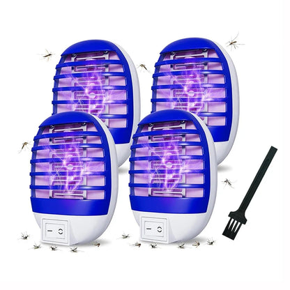 2pcs LED Socket Mosquito Killer Lamp Us/eu Plug Electric Mosquito Fly