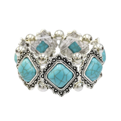 Bohemian Tribal Ethnic Bracelet Indian Vintage Turquoise Gypsy Boho Bangle Festival Travel Women Men Turkish African Jewelry