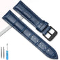 TicWatch Pro 5, Pro 3 & E3 Crocodile-Embossed Leather Buckle Band