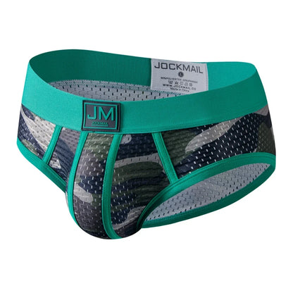 6PCS Man's Underwear Briefs Underpants Nylon Mesh Camouflage Men's Briefs Bikini Men's Boxer Briefs or As Swim Swimwear Shorts