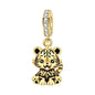 Hot Sale 925 Sterling Silver Dog Cat Cute Pet Animals Pendant Birthday Party Gift for Women Bangle Bracelet Necklace DIY Jewelry