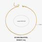 Hot Classic Unisex Flat Snake Chain Choker Necklace For Women Stainless Steel Herringbone Gold Silver Color Fashion Jewelry Gift