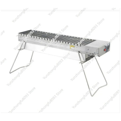Camping Grill Rack Automatic Flipping Barbecue Machine, Folding