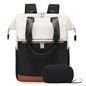 Cream Color Women Travel Laptop Backpack Large Capacity Multi-Piece Luggage Bag Simple Versatile Shoulder School Bag Travel Bags