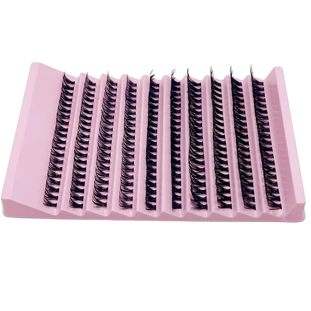 Mixed 8-16mm Long Volume Lash Clusters 200 Pieces Natural Individual DIY Eyelash Extensions Salon Quality Fake Lashes