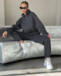 Autumn Women's Tracksuit with Zipper Oversize Hoodie Classic Two Piece