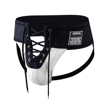Men's Underwear Men Sexy Briefs Jockstrap Front Pouch Open Tether Binding Straps Panties Thongs Underpants Gay Slip Homme Srting