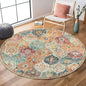 VIKAMA Printed Boho Style Round Crystal Velvet Carpet Floor Mat Living Room Bedroom Coffee Table Hanging Basket Mat